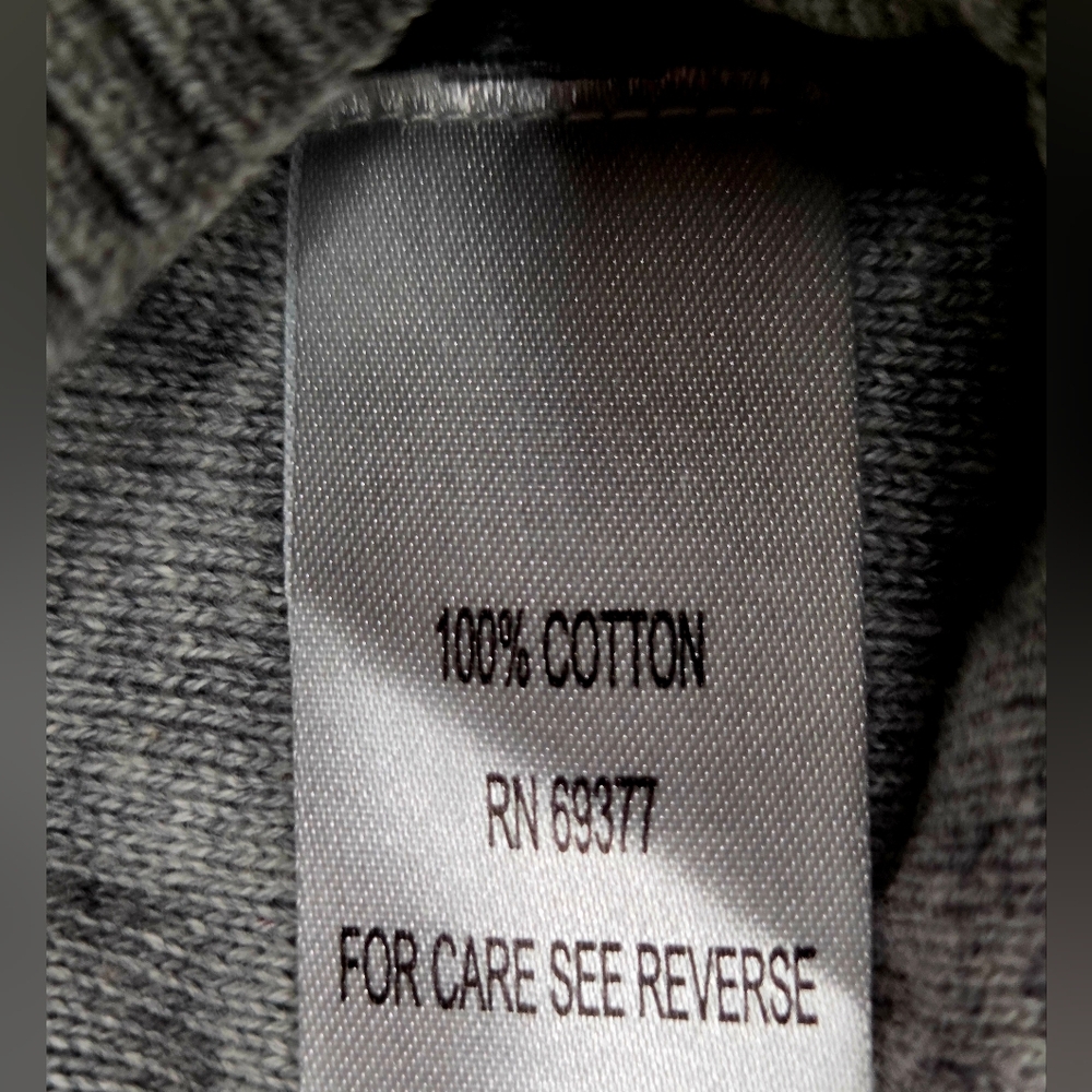 BKE Buckle Slim Fit Size XL Extra Large Gray Argyle V-Neck Cotton Sweater B5 - Picture 5 of 7